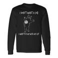 猫と遊びたい仕事はしたくない 面白いふれあい。 長袖tシャツ 長袖Tシャツ ギフトのアイデア