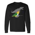 白腹 ケーク T-Rex 鳥ミーム 恐竜オウム 長袖tシャツ 長袖Tシャツ ギフトのアイデア