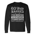 結婚60年-結婚60周年おめでとう 長袖Tシャツ ギフトのアイデア