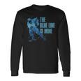 青い線は私のもの アイスホッケー 長袖Tシャツ ギフトのアイデア