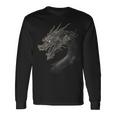 黒龍モチーフ 神話上の作品 黒龍 長袖Tシャツ ギフトのアイデア