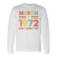 1972年3月日 誕生日 限定版 54歳 54歳 長袖Tシャツ ギフトのアイデア