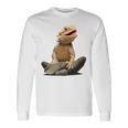 Bearded Dragon Youth Gecko Lizard Animal 長袖Tシャツ ギフトのアイデア
