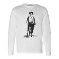 Billy Kid ガンスリンガー ガンファイターヒストリーワイルドウェストギフト 長袖Tシャツ ギフトのアイデア