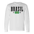 Brasil Est 1500 ブラジル ブラジリアン 国旗 プライド 長袖tシャツ 長袖Tシャツ ギフトのアイデア