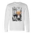 Cool New York City Teddy Bear Illustration Graphic s 長袖Tシャツ ギフトのアイデア