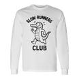 Crocodilelow Runners Club おもしろランニングマスコット 長袖tシャツ 長袖Tシャツ ギフトのアイデア