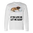 Cute Leonberger If You Love Me Let Meleep パジャマ 長袖Tシャツ ギフトのアイデア