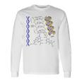 Dna ダブルヘリックス 化学式 分子 サイエンスアート 長袖Tシャツ ギフトのアイデア