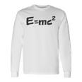 E Mc2 面白い 物理学 サイエンス シャツ エネルギー 質量光 速度 長袖Tシャツ ギフトのアイデア