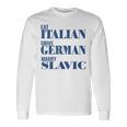 Eat Italian Drive German Marrylavic Quote Car ユーモア 長袖Tシャツ ギフトのアイデア