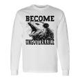 Raccoon Become Ungovernable ビンテージ グラフィック パンダ ミーム 長袖Tシャツ ギフトのアイデア
