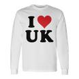 I Heart Uk Initials I Love UK First And Last Name U K 長袖tシャツ 長袖Tシャツ ギフトのアイデア