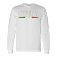 Italia イタリアサッカージャージ イタリア国旗ファン 長袖Tシャツ ギフトのアイデア