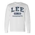 Lee Massachusetts Ma ビンテージスポーツデザイン ネイビー 長袖tシャツ 長袖Tシャツ ギフトのアイデア
