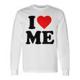 I Love Me · I Heart Me Y2k · 私は私を愛してます 長袖Tシャツ ギフトのアイデア