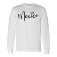 Love Mexico キュート ハート 誇り メキシコ人 愛 メキシコ 長袖tシャツ 長袖Tシャツ ギフトのアイデア