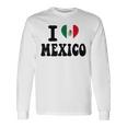 I Love Mexico ハートフラッグ レトロ 旅行 お土産 長袖Tシャツ ギフトのアイデア