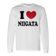 I Love Niigata 新潟大好き 長袖Tシャツ ギフトのアイデア