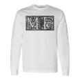 Mf イニシャルm F 名前 姓 オノマスティクス オノマトジー 長袖Tシャツ ギフトのアイデア