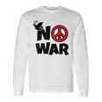 No War 反戦 平和の鳩 長袖Tシャツ ギフトのアイデア
