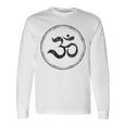 Om スピリチュアルシンボル ヨガ 瞑想 オーム 長袖Tシャツ ギフトのアイデア