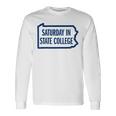 Saturday Intate College Pa Is For Football 長袖Tシャツ ギフトのアイデア