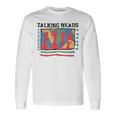 Talking Heads イエロー レトロ グラフィック 長袖Tシャツ ギフトのアイデア