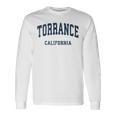 Torrance California Ca ビンテージ アスレチック スポーツデザイン 長袖Tシャツ ギフトのアイデア