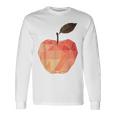 りんご フルーツ モチーフ アート りんご 長袖Tシャツ ギフトのアイデア