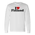 アイラブハートフィンランド 長袖Tシャツ ギフトのアイデア