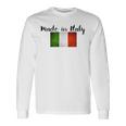 イタリア製イタリア国旗シャツ。 長袖Tシャツ ギフトのアイデア