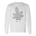 ウォールナットツリーリーフヴィンテージ植物学tシャツtシャツ 長袖Tシャツ ギフトのアイデア
