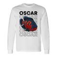 オスカーフィッシュ 80年代スタイル モンスターフィッシュキーパー 熱帯魚 長袖Tシャツ ギフトのアイデア