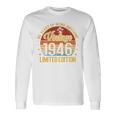 オンバック レトロヴィンテージ 1946年3月 80歳 80歳の誕生日 長袖Tシャツ ギフトのアイデア