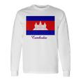 カンボジア カンボジア国旗 お土産 長袖Tシャツ ギフトのアイデア