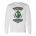 ガンスモークを何度も見るロングブランチサルーン 長袖Tシャツ ギフトのアイデア