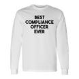 コンプライアンスオフィサーファニー-史上最高のコンプライアンスオフィサー。 長袖Tシャツ ギフトのアイデア