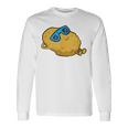 サングラスでかわいいポテチ リラックスポテチ 長袖Tシャツ ギフトのアイデア