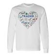 トレーダーハート I Love Cryptocurrencyトレーディング 暗号トレーダー 長袖Tシャツ ギフトのアイデア