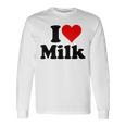 ハートミルクが大好き 長袖Tシャツ ギフトのアイデア