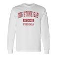 ビッグストーンギャップ バージニアバージニアva ヴィンテージスポーツデザイン レッドデザイン 長袖Tシャツ ギフトのアイデア