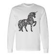ファンタジーレインボーユニコーンホースファンunicornloverユニコーン 長袖Tシャツ ギフトのアイデア