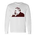 フリードリヒ・ニーチェステンシル 長袖Tシャツ ギフトのアイデア