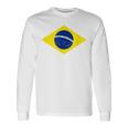 ブラジルの国旗ブラジル 長袖Tシャツ ギフトのアイデア
