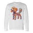 プードル 犬 モチーフ ペット イラスト プードル 長袖Tシャツ ギフトのアイデア