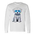 プードル 犬 幾何学的 キュート サングラス アニマル アート プードル 長袖Tシャツ ギフトのアイデア