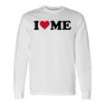 レッドハートデザイン I Love Me 長袖Tシャツ ギフトのアイデア