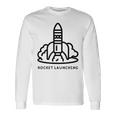 ロケット発射 長袖Tシャツ ギフトのアイデア