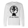 ロードシヴァ ヒンズー教 ゴッドオーム マントラ サンスクリット ヨガ 長袖Tシャツ ギフトのアイデア